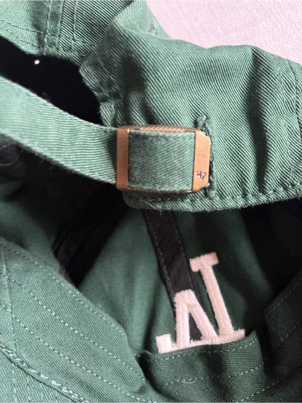 LA Dodgers Adjustable Dad Baseball Cap in Dark Green